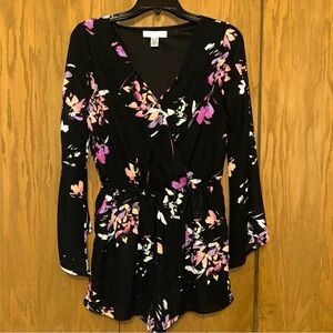 Arizona Jean Co Romper Floral Medium